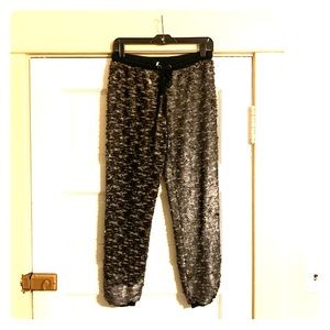 Free People Sequin Joggers, Gray/Black Size XS